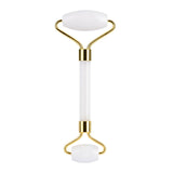 Face Roller Natural Jade Stone  White
