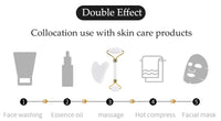 Face Roller Natural Jade Stone  White