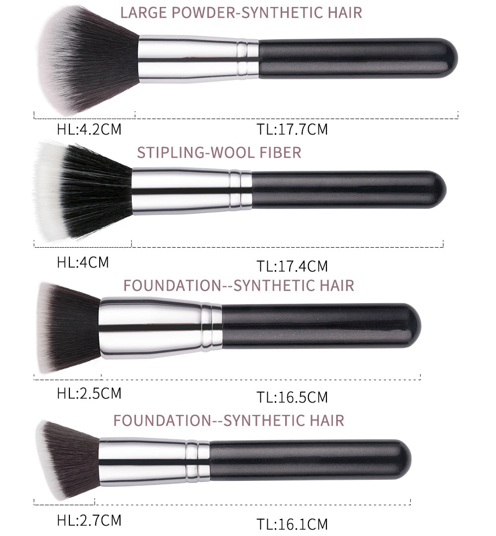 15/25/30pcs PRO Makeup Brushes Set